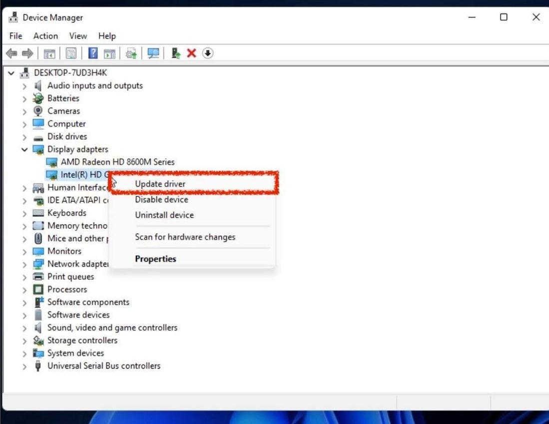 How to Update Intel Drivers On Windows 11? - GeeksforGeeks