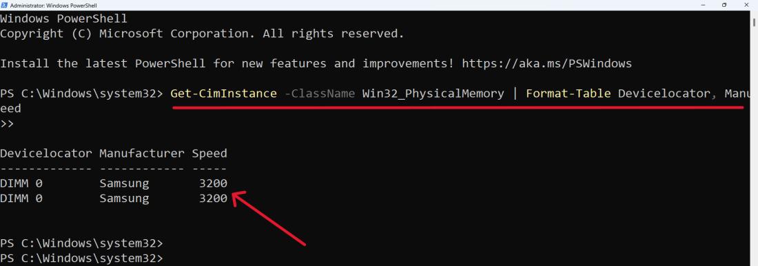 How-To-Find-RAM-Speed-Using-Windows-PowerShell