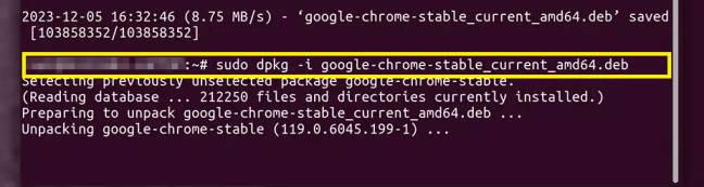 install chrome on ubuntu using terminal