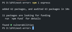 What is the role of next(err) in error handling middleware in Express ...