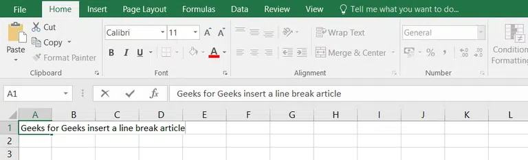 how-to-start-a-new-line-in-excel-cell-geeksforgeeks