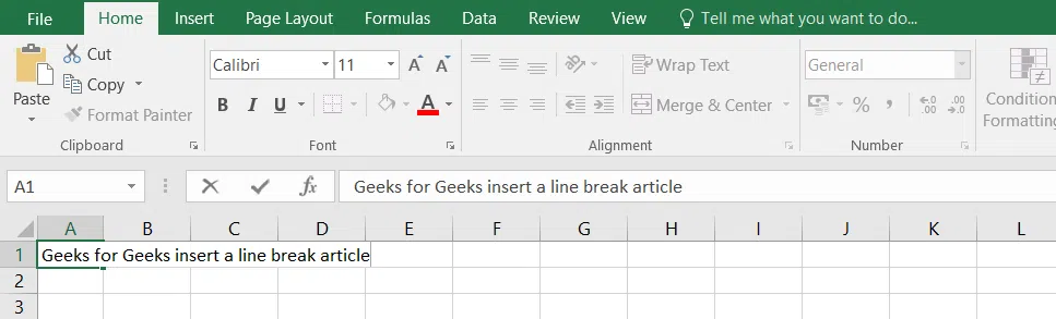 Data Without New line