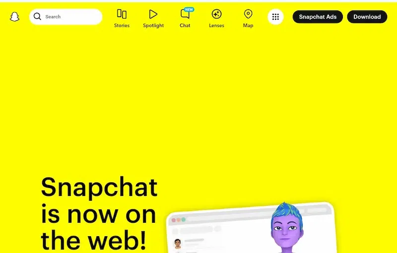 Access snapchat.com