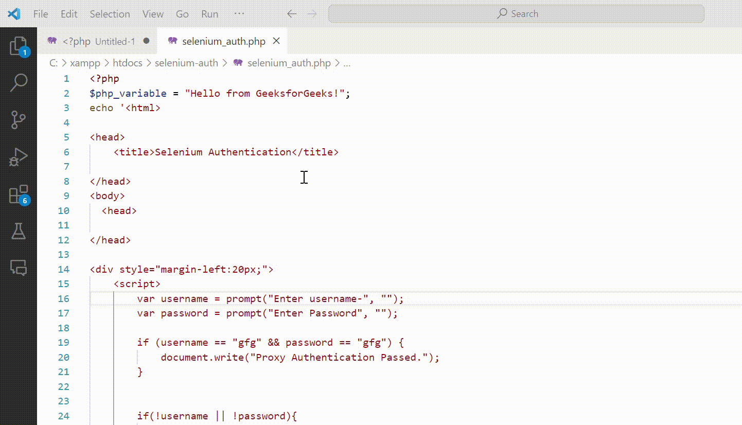 Manual Proxy Authentication