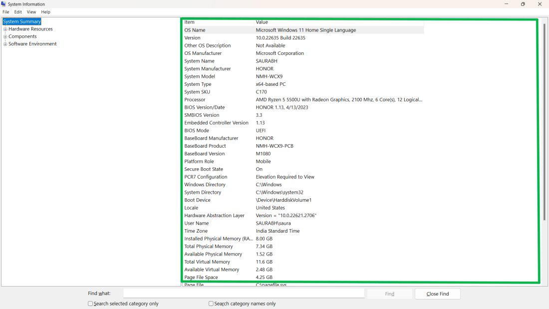 How to check your PC's full specifications on Windows 10