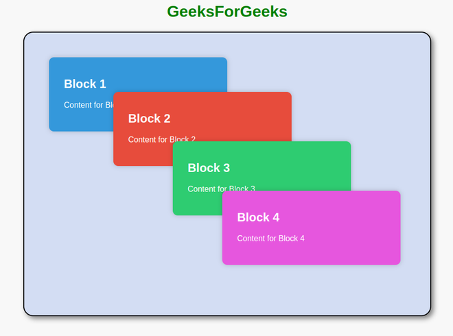 Design a Overlap Block Page Template using HTML and CSS - GeeksforGeeks