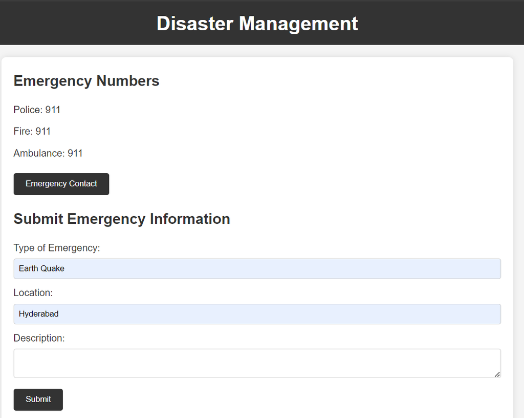 Disaster Management Website using MERN - GeeksforGeeks