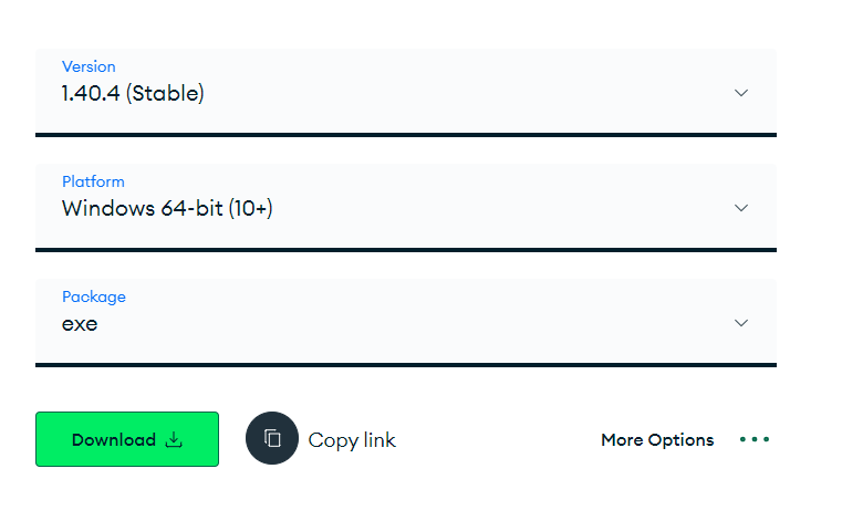 mongodb version and package 