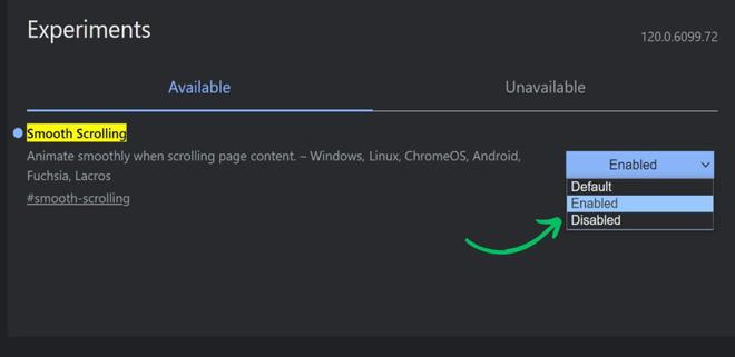 How to Enable or Disable Smooth Scrolling in Google Chrome 