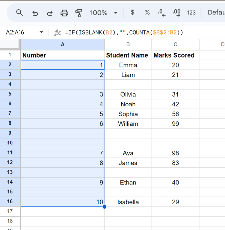 how-to-number-rows-in-google-sheets-geeksforgeeks