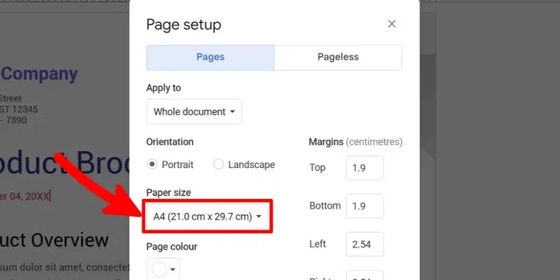 how-to-change-page-size-in-google-docs-geeksforgeeks