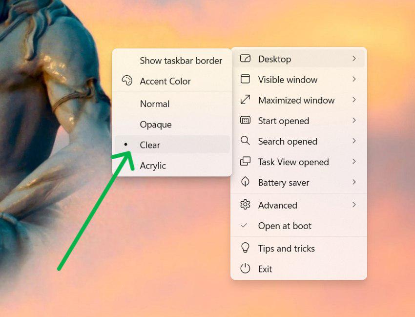 How to Make the Taskbar Transparent in Windows 11/10