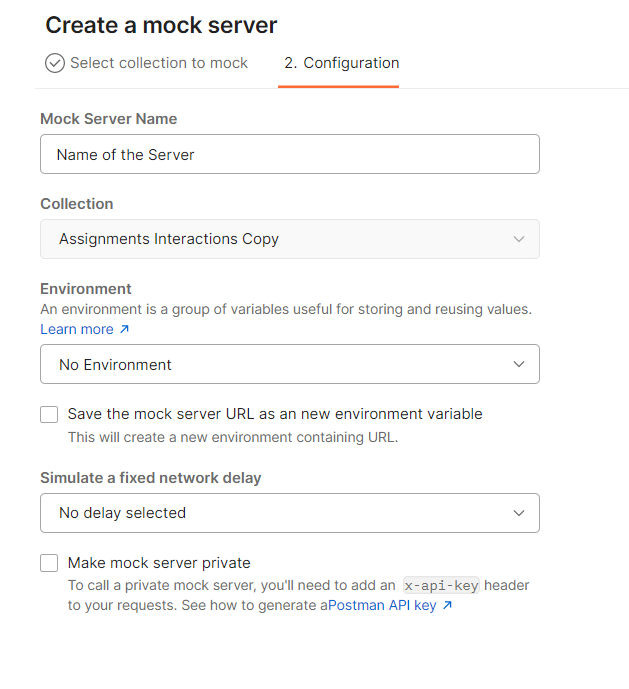 Configuration-Screen