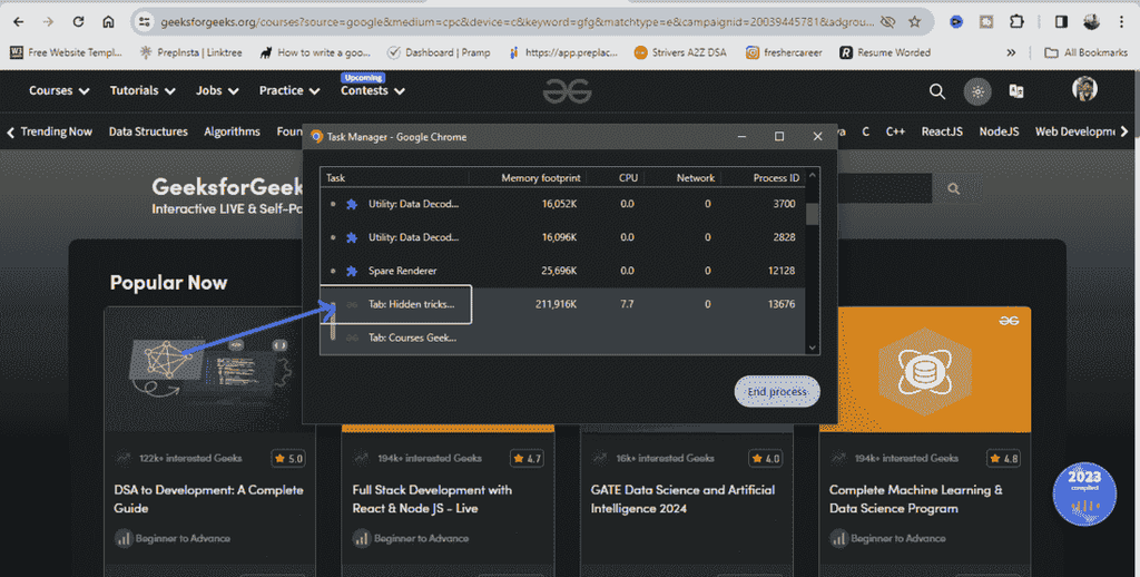 Hidden Tricks of Google Chrome Browser - GeeksforGeeks