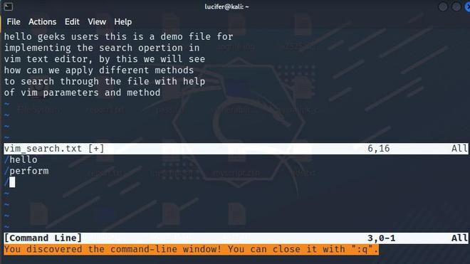 How to Search in Vim in Linux - GeeksforGeeks
