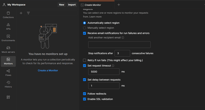 API Monitoring in Postman - GeeksforGeeks