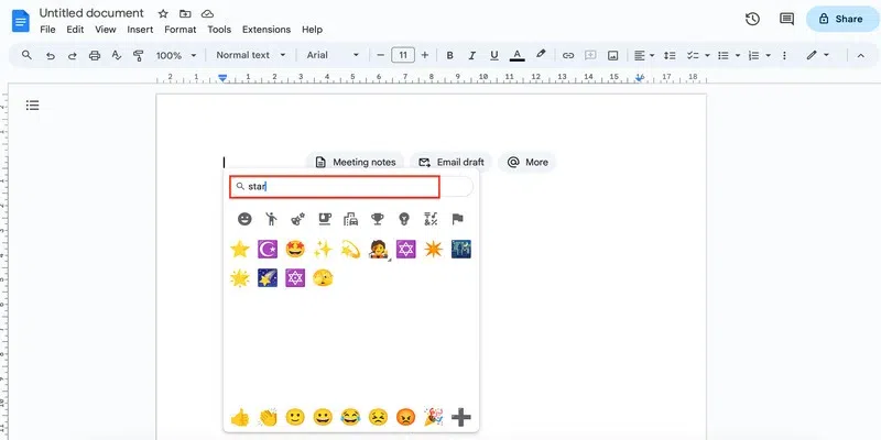 how-to-add-stars-in-google-docs-geeksforgeeks