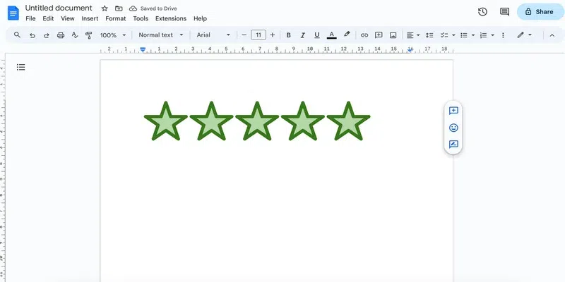 how-to-add-stars-in-google-docs-geeksforgeeks