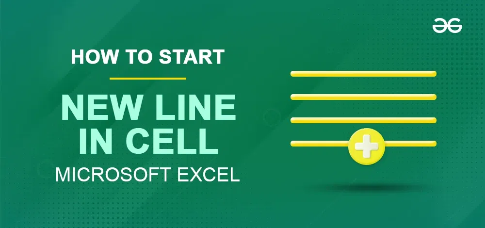 How to start a new line in Excel cell