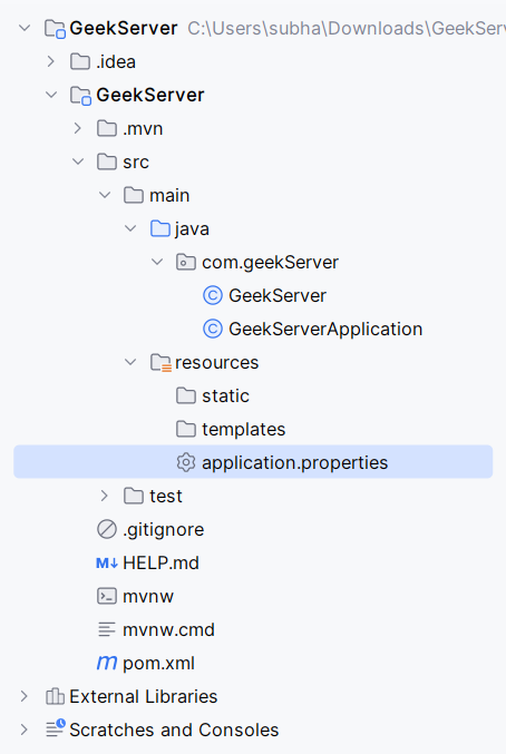 application.properties (highlighted)