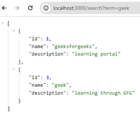 How to Make a search function using Node Express and MYSQL - GeeksforGeeks