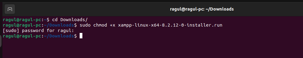 chmod_installer_install_xampp_in_linux
