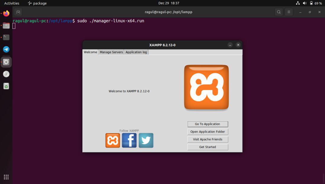 running_lampp_gui_install_xampp_in_linux