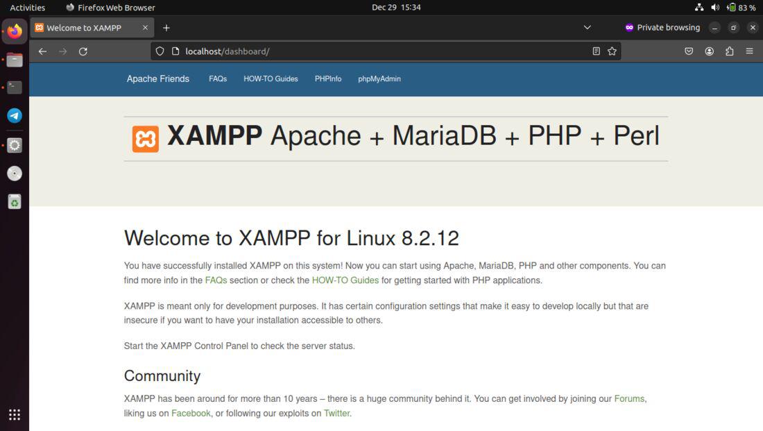 final_output_install_xampp_in_linux