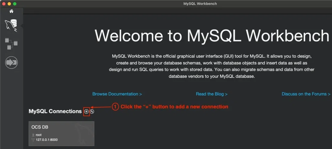 Open-MySQL-WorkBench