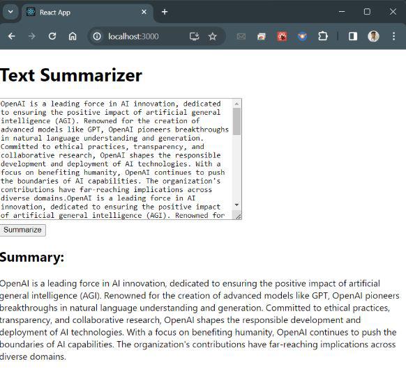 Summarizer Website Using Mern Stack Geeksforgeeks