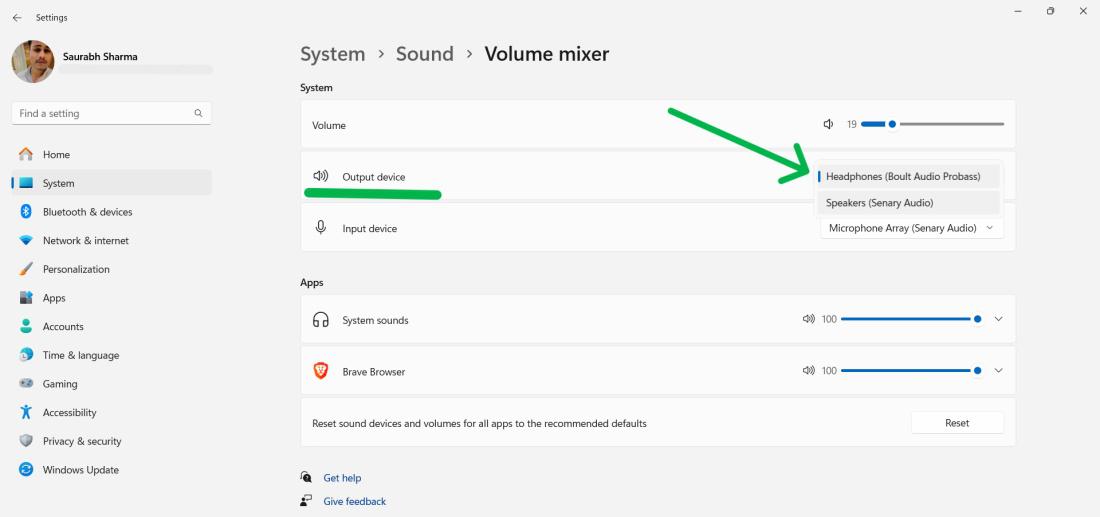 Change-Sound-Output-Devices-via-Volume-Mixer-1