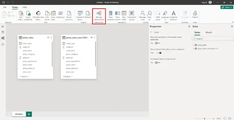 Manage Relationship in Power BI