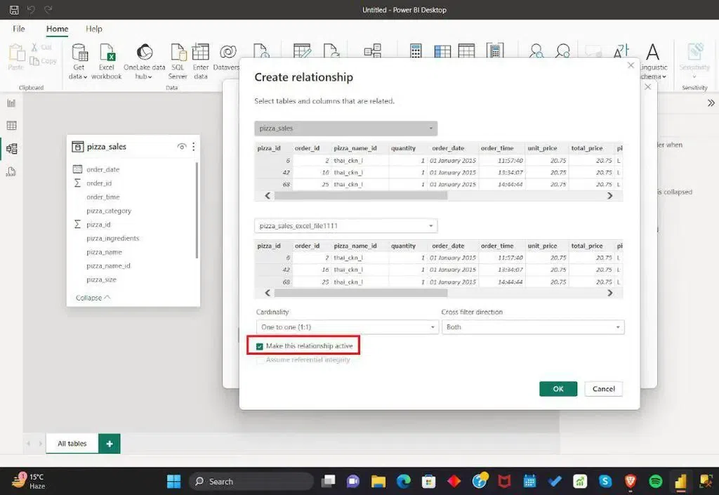 Active Relationship in Power BI