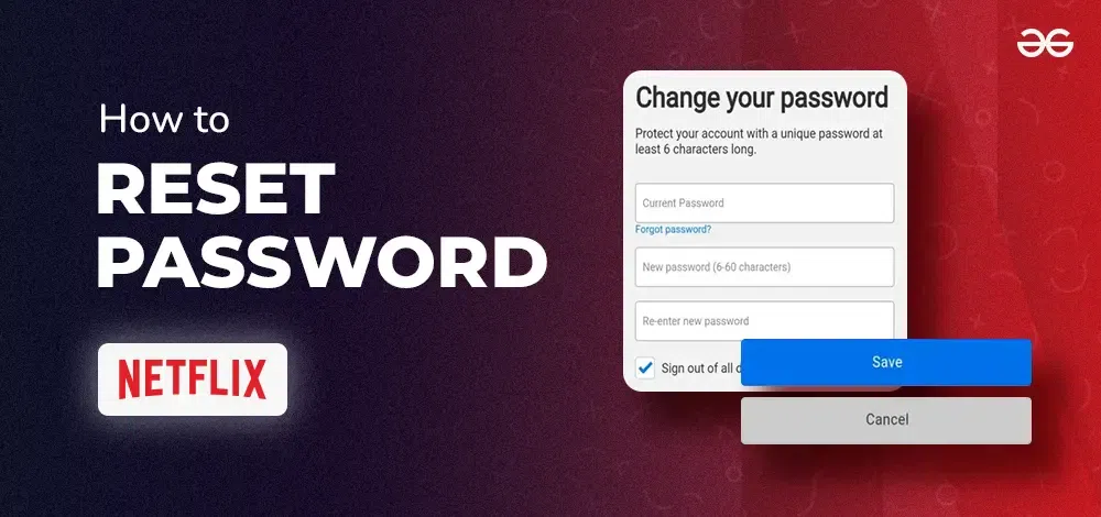 How to Reset Password in Netflix