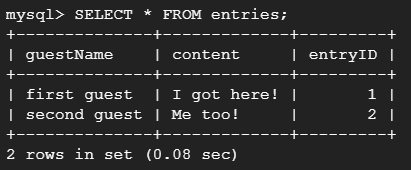 Selecting the table with queries