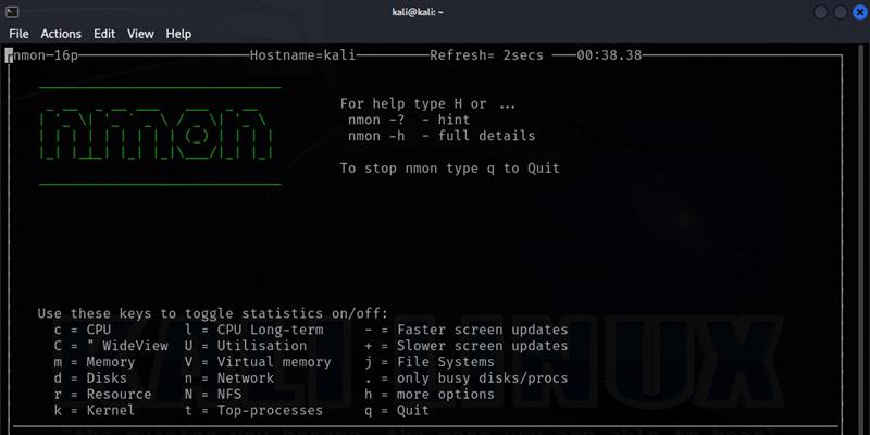 Nmon Tool Interface