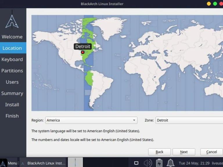 Select your timezone