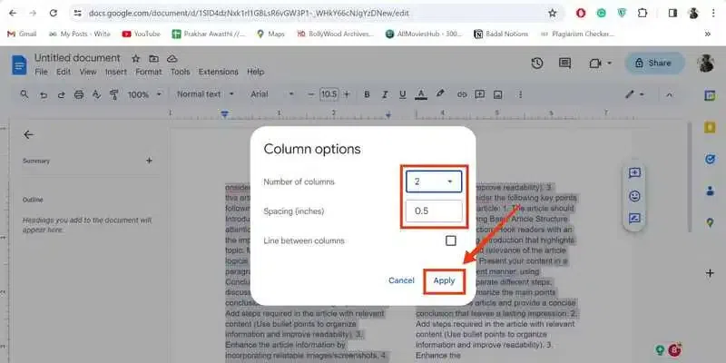 how-to-make-two-columns-in-google-docs-geeksforgeeks