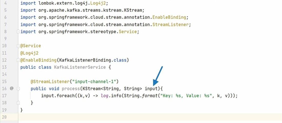 Method listen to input-channel-1