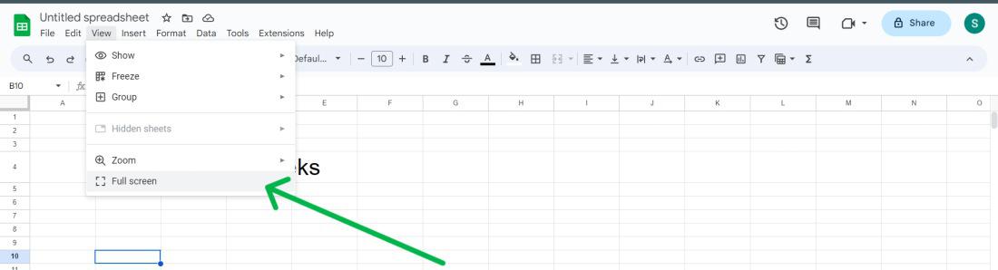 Go-Full-Screen-in-Google-Sheets-and-docs-Apps-on-Windows-11