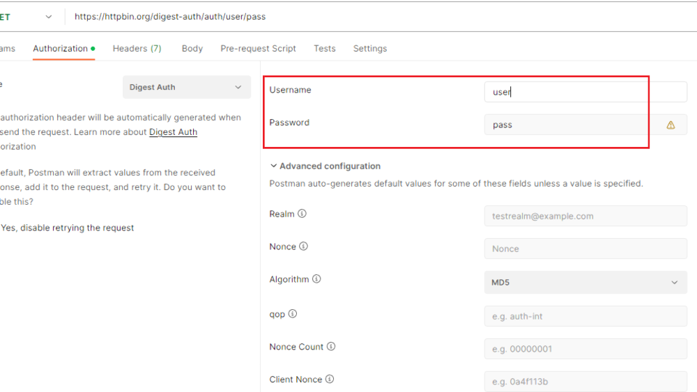 How To Configure Digest Authentication In Postman GeeksforGeeks