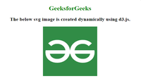 How to Make an SVG Image in JavaScript ? - GeeksforGeeks