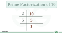 Factors of 10 - GeeksforGeeks