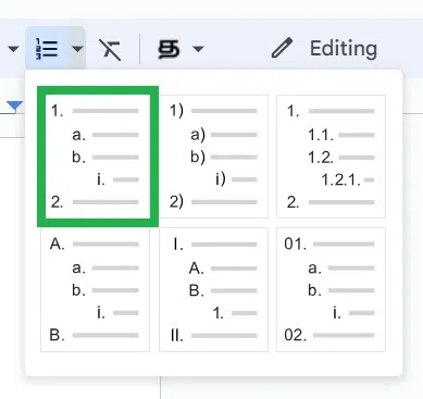 remove-prefix-suffix-from-numbered-list-in-google-docs-pic5