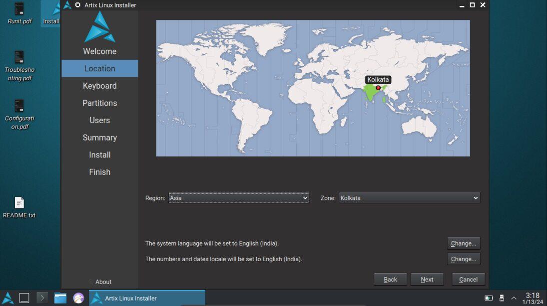 Configuring Location Setting