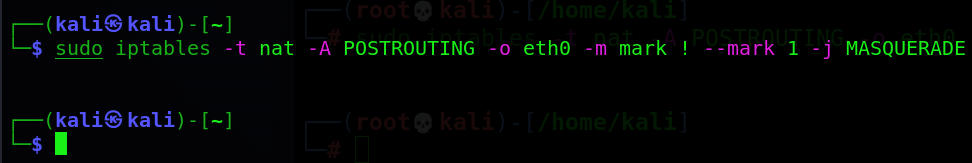 Iptables Masquerade