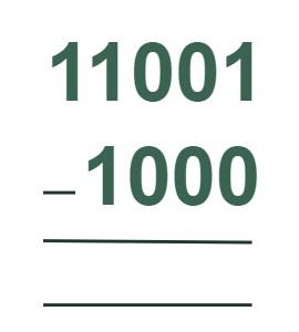 Binary-Subtraction-Method 1 Step-1