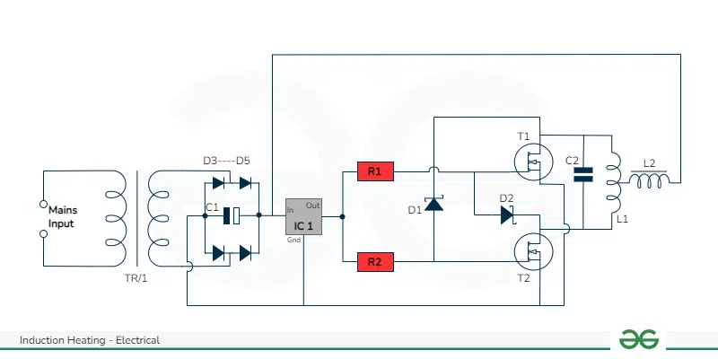 Induction Heating Circuit Diagram