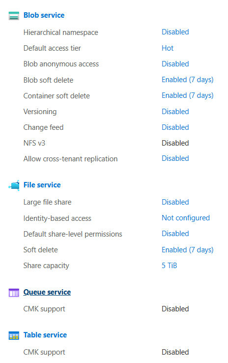 Creating queue storage