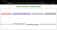Chakra UI Borders - GeeksforGeeks